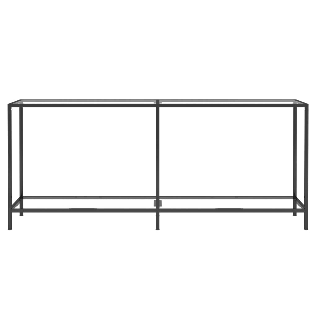Morvixa - Konsolbord transparent 180x35x75,5 cm härdat glas