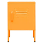 Tornessa - Nattduksbord senapsgul 35x35x51 cm stål