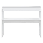 Avlastningsbord vit 102x30x80 cm konstruerat trä