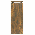 Avlastningsbord rökfärgad ek 80x30x80 cm konstruerat trä