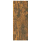 Avlastningsbord rökfärgad ek 78x30x80 cm konstruerat trä