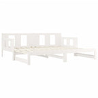 Bäddsoffa vit massiv furu 2x(90x200) cm