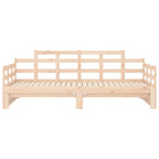 Bäddsoffa massiv furu 2x(80x200) cm