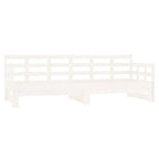 Bäddsoffa vit massiv furu 2x(80x200) cm