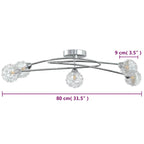 Javrila - Taklampa med lampskärmar i tråd för 5 G9 LED-lampor