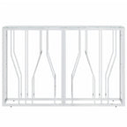 Avlastningsbord 110x30x70 cm rostfritt stål och glas