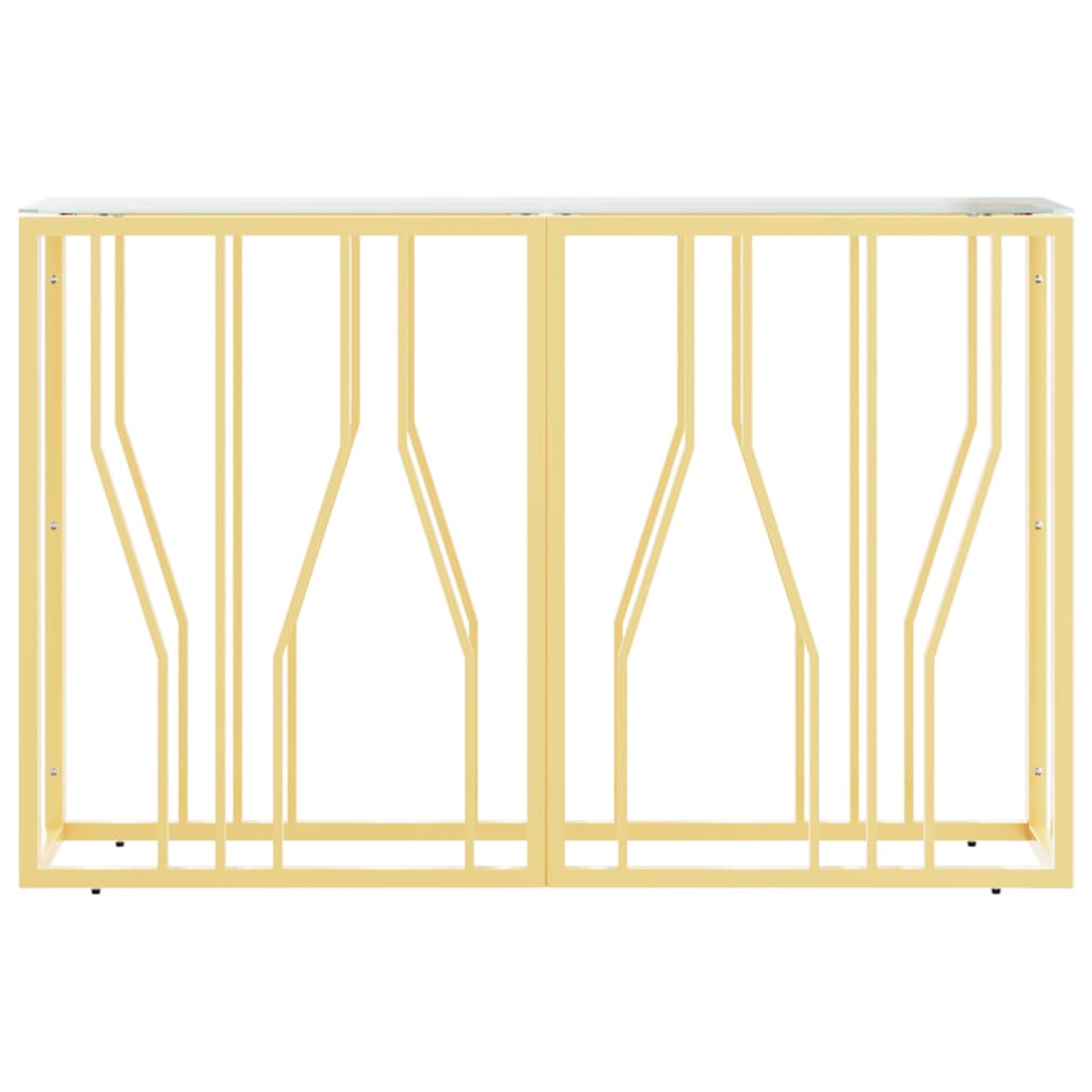 Avlastningsbord 110x30x70 cm rostfritt stål och glas