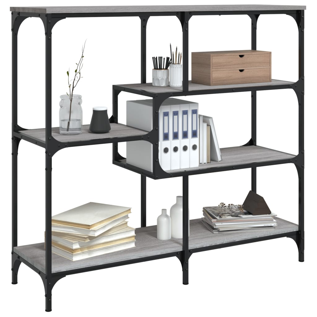 Avlastningsbord grå sonoma 103x32x95 cm konstruerat trä