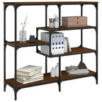 Avlastningsbord brun ek 103x32x95 cm konstruerat trä