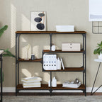 Avlastningsbord brun ek 103x32x95 cm konstruerat trä