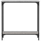 Avlastningsbord grå sonoma-ek 75x22,5x75 cm konstruerat trä