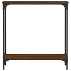 Avlastningsbord brun ek 75x22,5x75 cm konstruerat trä