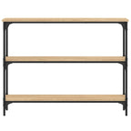 Avlastningsbord sonoma-ek 100x22,5x75 cm konstruerat trä