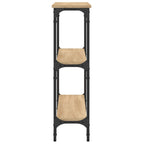 Avlastningsbord sonoma-ek 100x22,5x75 cm konstruerat trä