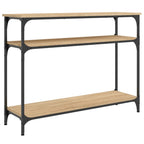 Avlastningsbord sonoma ek 100x29x75 cm konstruerat trä