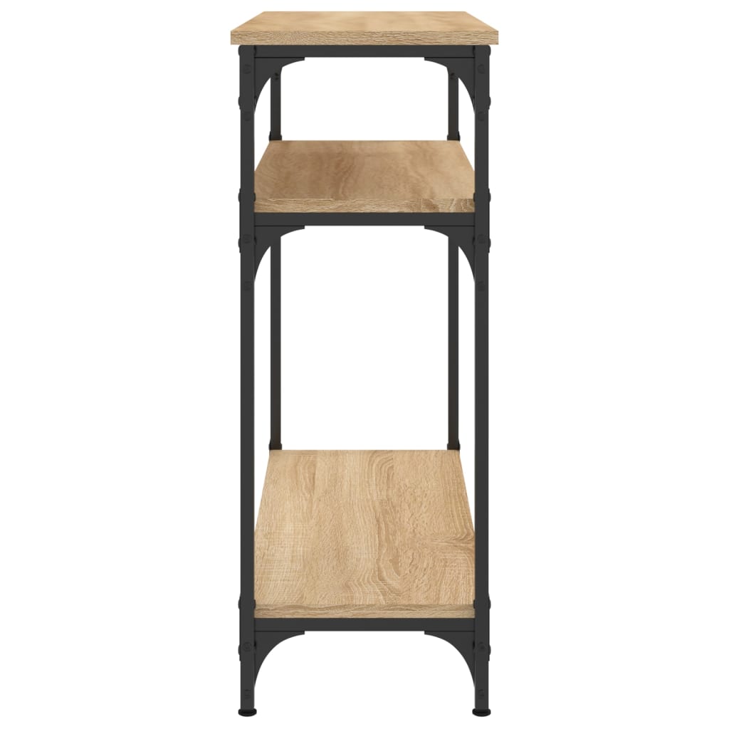 Avlastningsbord sonoma-ek 75x29x75 cm konstruerat trä