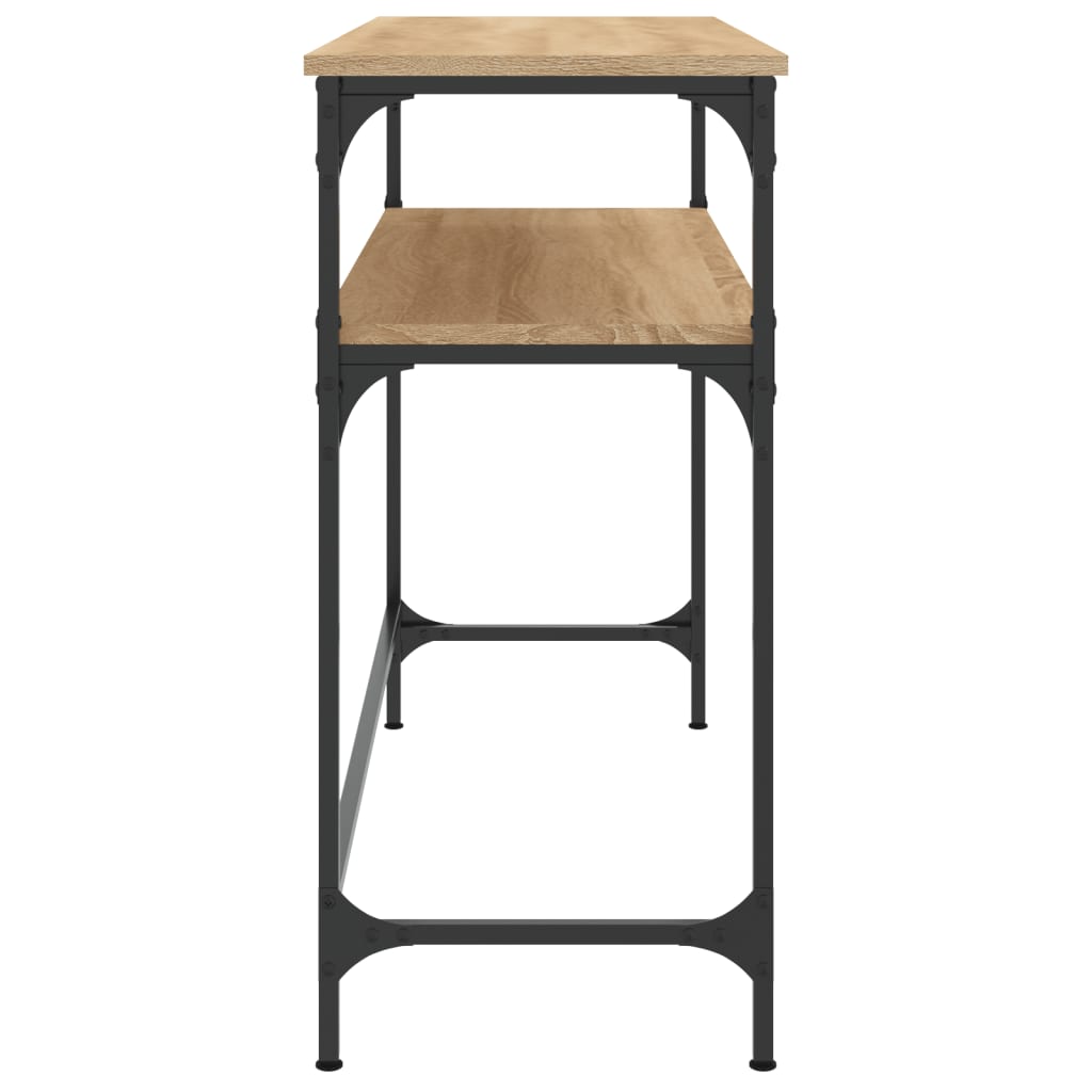 Avlastningsbord sonoma-ek 100x35,5x75 cm konstruerat trä