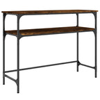 Avlastningsbord rökfärgad ek 100x35,5x75 cm konstruerat trä