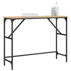 Avlastningsbord sonoma-ek 100x32x75 cm konstruerat trä