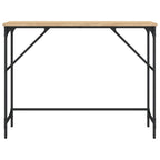 Avlastningsbord sonoma-ek 100x32x75 cm konstruerat trä