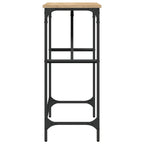 Avlastningsbord sonoma-ek 100x32x75 cm konstruerat trä