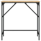 Avlastningsbord sonoma-ek 75x32x75 cm konstruerat trä