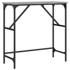 Avlastningsbord grå sonoma-ek 75x32x75 cm konstruerat trä