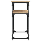 Avlastningsbord sonoma-ek 100x35,5x75 cm konstruerat trä