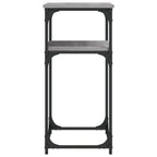 Avlastningsbord grå sonoma-ek 75x35,5x75 cm konstruerat trä