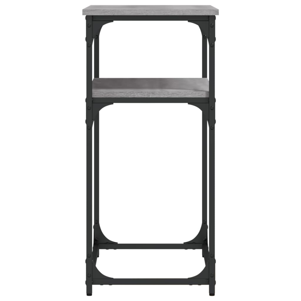 Avlastningsbord grå sonoma-ek 75x35,5x75 cm konstruerat trä