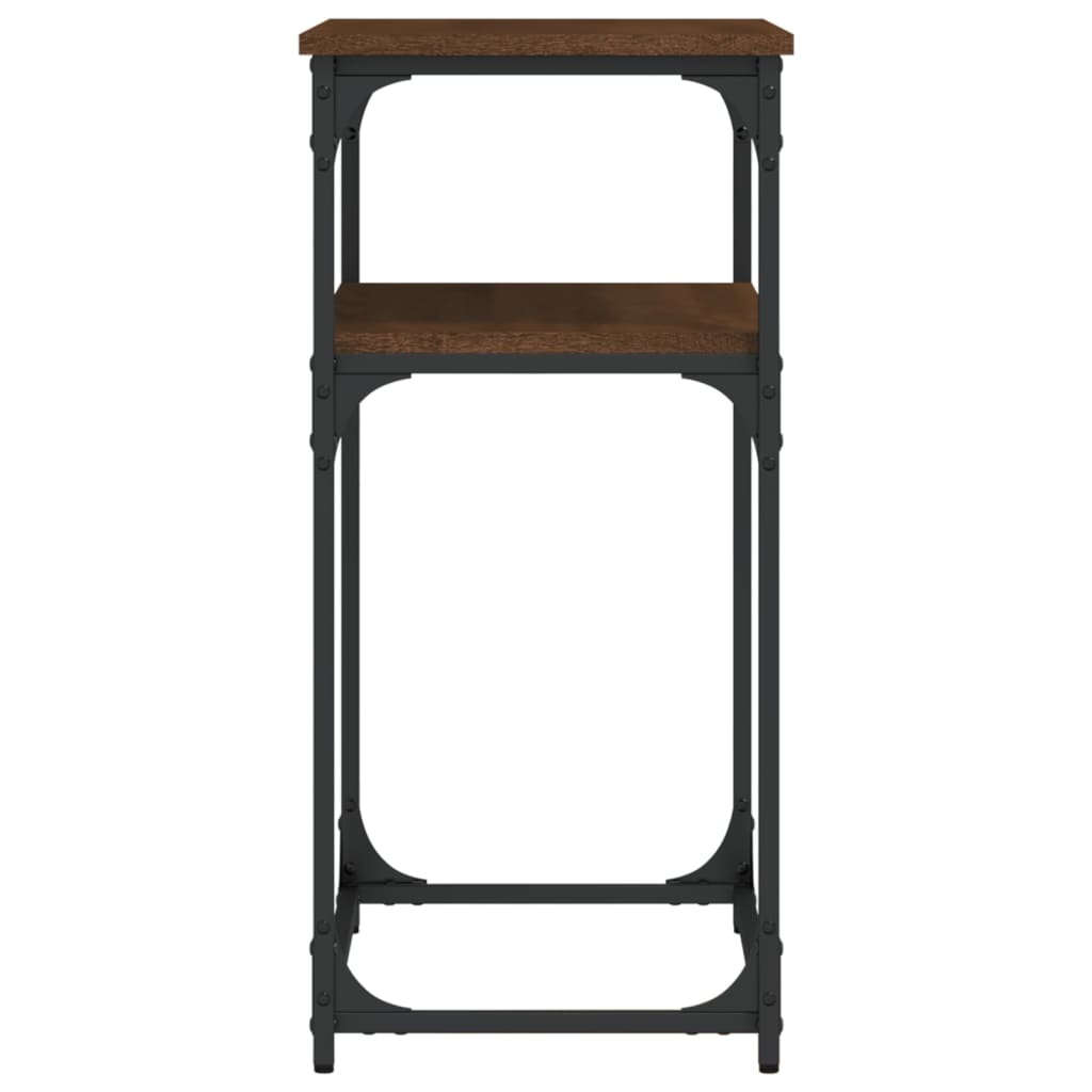 Avlastningsbord brun ek 75x35,5x75 cm konstruerat trä