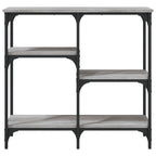 Avlastningsbord grå sonoma 80x29x75 cm konstruerat trä