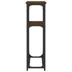 Avlastningsbord brun ek 90x22,5x75 cm konstruerat trä