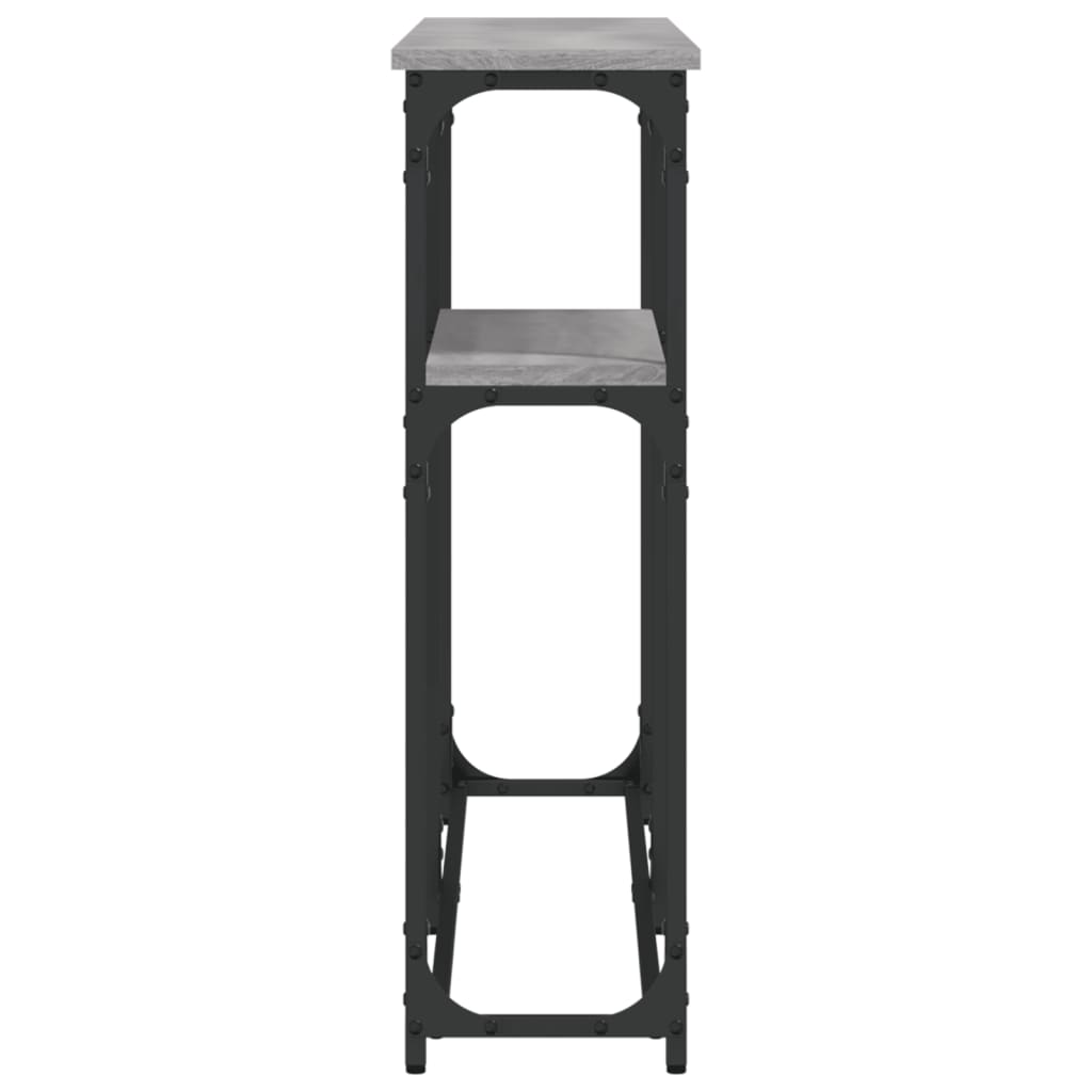 Avlastningsbord grå sonoma-ek 145x22,5x75 cm konstruerat trä