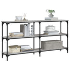 Avlastningsbord grå sonoma 150x29x75 cm konstruerat trä