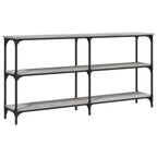 Avlastningsbord grå sonoma 150x29x75 cm konstruerat trä