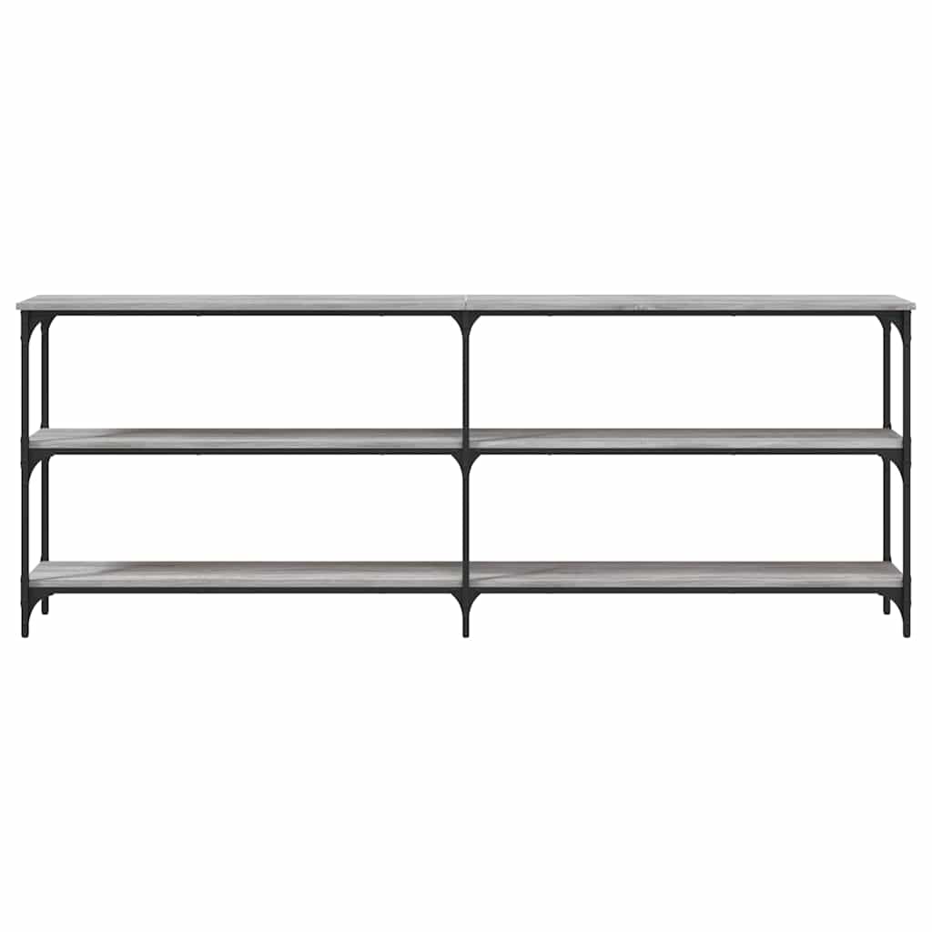 Avlastningsbord grå sonoma 200x29x75 cm konstruerat trä