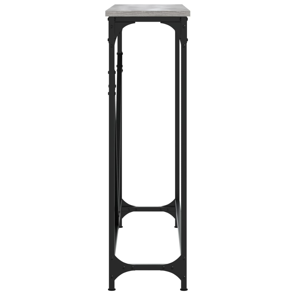 Avlastningsbord grå sonoma 102x22,5x75 cm konstruerat trä