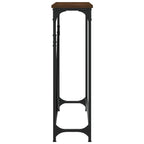 Avlastningsbord brun ek 102x22,5x75 cm konstruerat trä