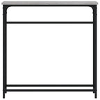 Avlastningsbord grå sonoma 75x19,5x75 cm konstruerat trä