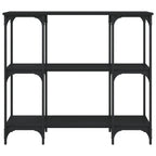 Avlastningsbord svart 102x35x90 cm konstruerat trä