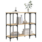 Avlastningsbord sonoma-ek 102x35x90 cm konstruerat trä