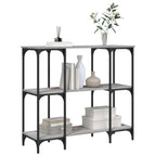 Avlastningsbord grå sonoma 102x35x90 cm konstruerat trä