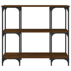 Avlastningsbord brun ek 102x35x90 cm konstruerat trä