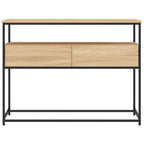 Avlastningsbord sonoma-ek 100x40x75 cm konstruerat trä