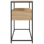 Avlastningsbord sonoma-ek 100x40x75 cm konstruerat trä