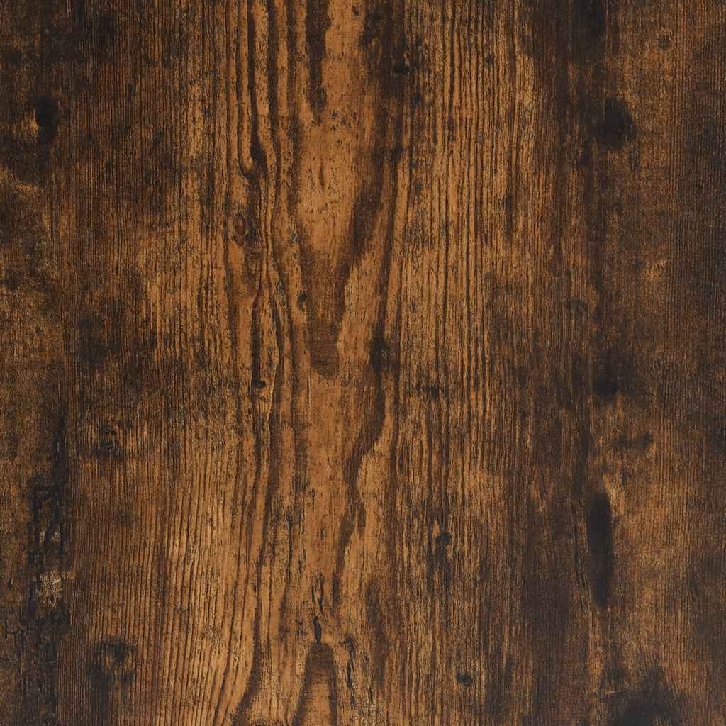 Avlastningsbord rökfärgad ek 75x40x75 cm konstruerat trä