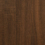 Avlastningsbord rökfärgad ek 75x40x75 cm konstruerat trä