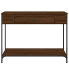 Avlastningsbord brun ek 100x34,5x75 cm konstruerat trä