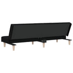 Bäddsoffa svart tyg